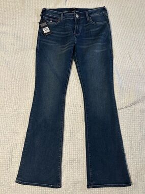 True Religion Becca Dark Blue Mid Rise Bootcut Jeans NWT